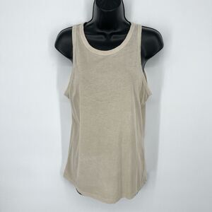 Cotton Citizen NEW Womens Standard Tank Top Lightweight SZ L Vintage Oatmeal